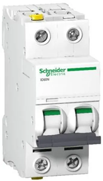 Schneider Electric Acti9 iC60N 2P 32A Dvojitá svorka C-charakteristika 6/10kA 230V Šířka 36mm