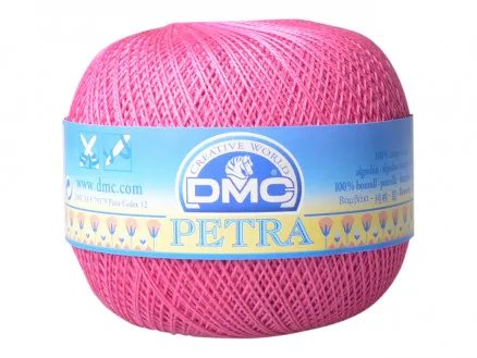DMC Petra č. 8 Háčkovací příze Jednobarevná 53805 Třešňová