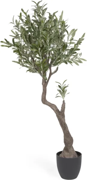 Olivo, Umělá rostlina, černá, H140x55x50 cm