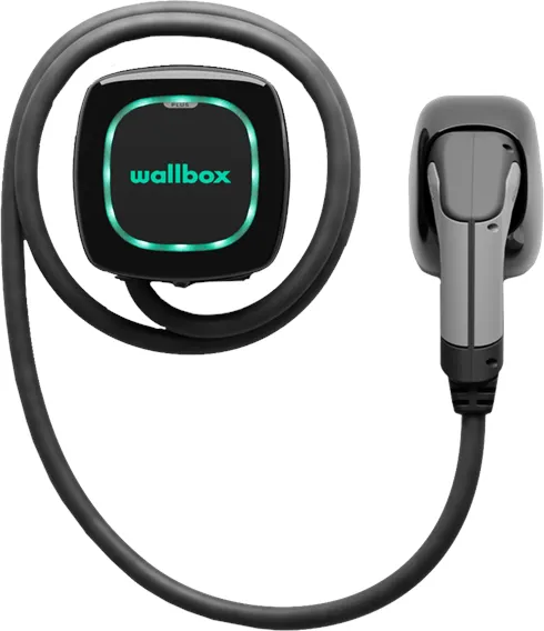 Wallbox Pulsar Plus nabíjecí box s Wi-Fi, 22 kW, 7 metrů, Typ 2, černý