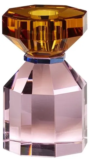 Hübsch Gem Svícen Oranžový/Růžový