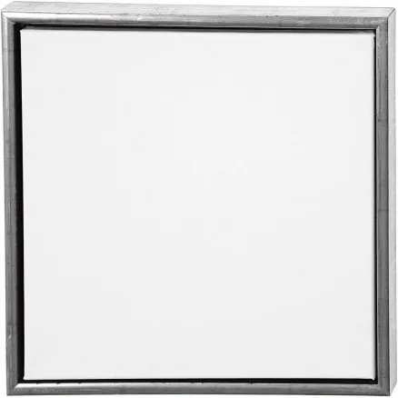 ArtistLine plátno s rámem, antické stříbro, bílá, hloubka 3 cm, rozměr 44x44