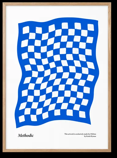 Peléton Methodic Blue 50x70 Plakát
