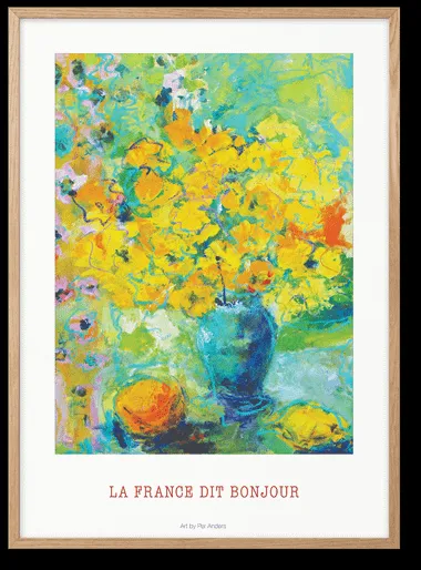 Peléton La France Říká Bonjour 50x70 Plakát