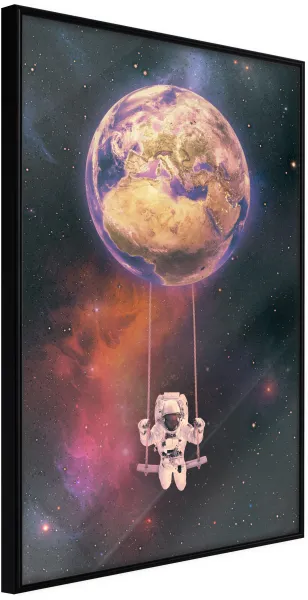 ARTGEIST Plakát s rámem - The Whole World is a Playground Zlatá 30x45