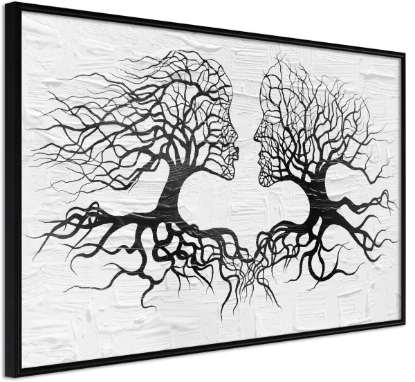 ARTGEIST Plakát s rámem - Like the Old Trees Černá s paspartou 60x40