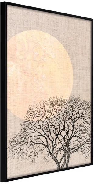 ARTGEIST Plakát s rámem - Tree in the Morning Černá 30x45