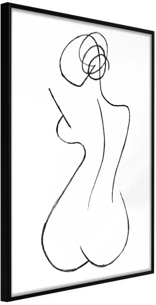 ARTGEIST Plakát s rámem - Hourglass Zlatý s paspartou 20x30