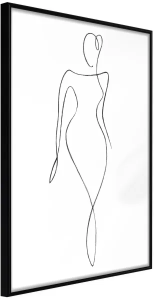ARTGEIST Plakát s rámem - Impeccable Figure Zlatá 40x60