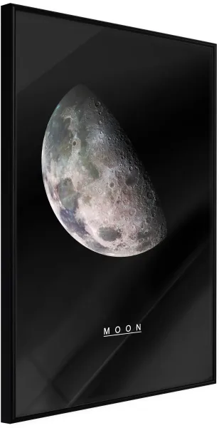 ARTGEIST Plakát s rámem - The Solar System: Moon Zlatá s paspartou 20x30