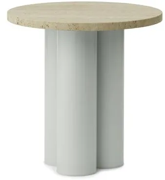 Normann Copenhagen Dit Odkládací stolek Světle zelený/Travertin Light