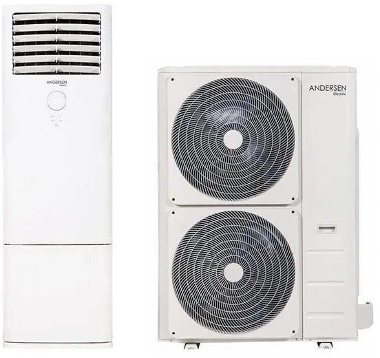 Andersen Electric Apollo 48000 vzduch/vzduch tepelné čerpadlo, 18,5 kW, 45–370 m², bílá